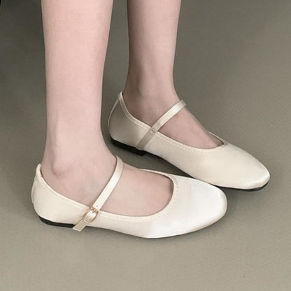 Plain Mary Jane Ballet Flats