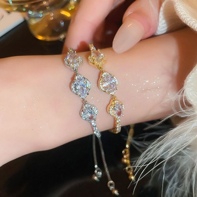 CZ Bracelet Floral
