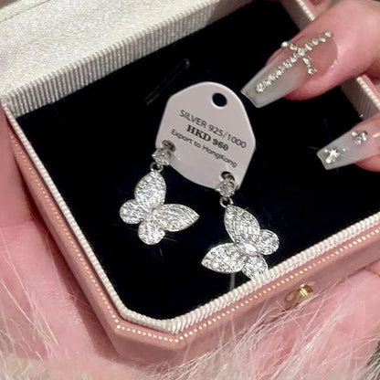 Stud / Bracelet Butterfly Earring Necklace