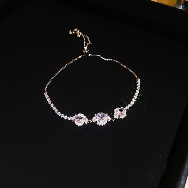 CZ Bracelet Floral