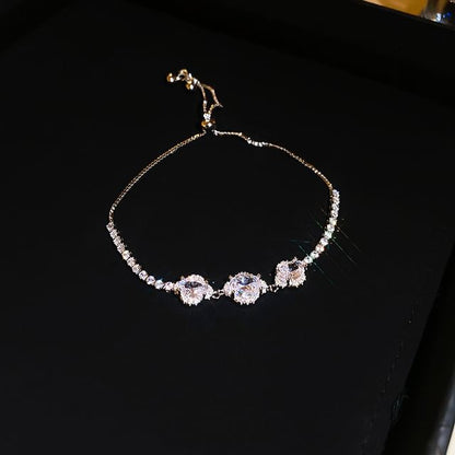 CZ Bracelet Floral