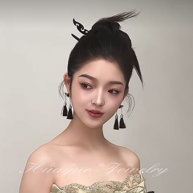 Drop / Tassel Set Earring Rhinestone Stick Hair