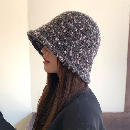 Knit Melange Bucket Hat