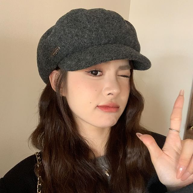 Metal Newsboy Plate Cap