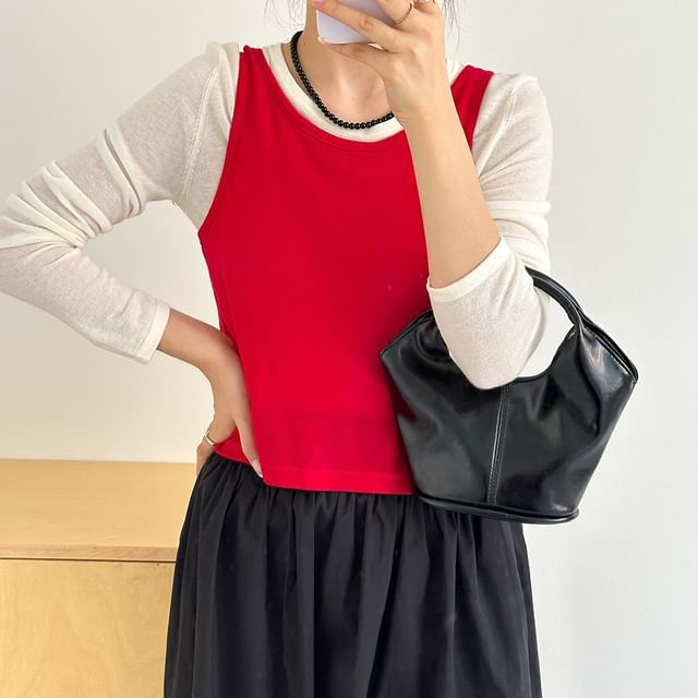 Leather Faux Crossbody Bag