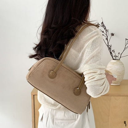 Faux Shoulder Bag Suede