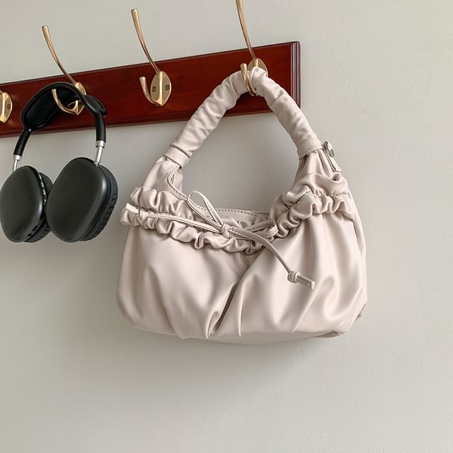Shoulder Bow Ruched Bag