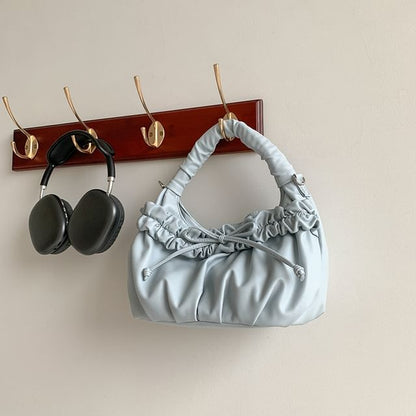Shoulder Bow Ruched Bag