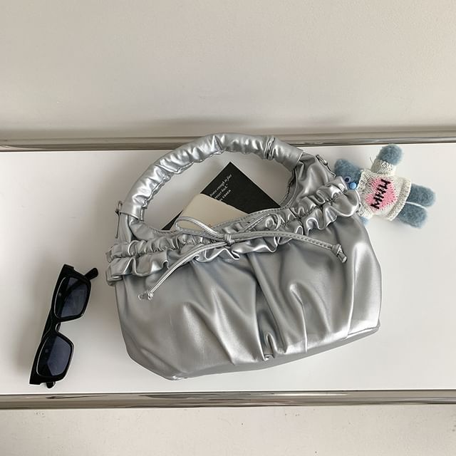 Shoulder Bow Ruched Bag