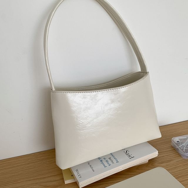 Shoulder Leather Bag Faux