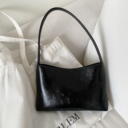 Shoulder Leather Bag Faux