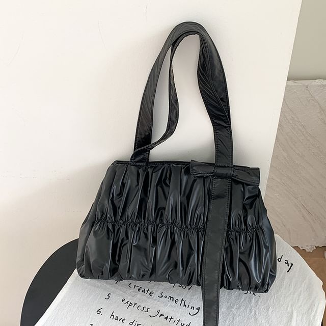 Tote Bag Ruched Bow