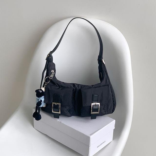 Shoulder Multi-Pocket Bag Buckled