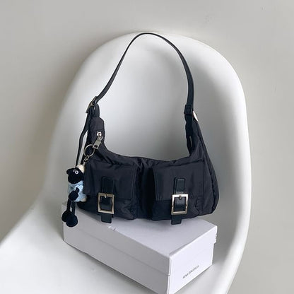 Shoulder Multi-Pocket Bag Buckled