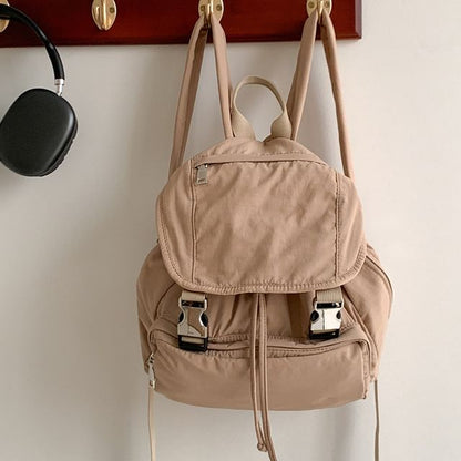 Buckled Backpack Multi-Pocket