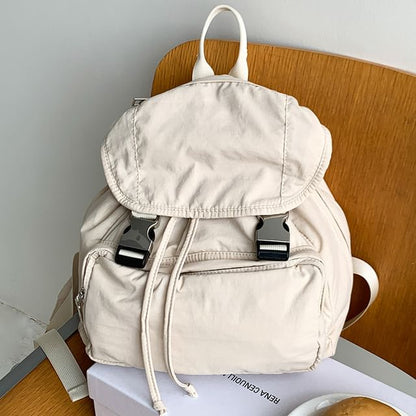 Buckled Backpack Multi-Pocket