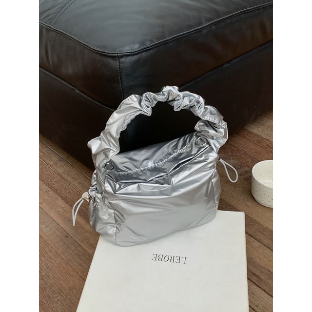 Shoulder Ruched Drawstring Bag