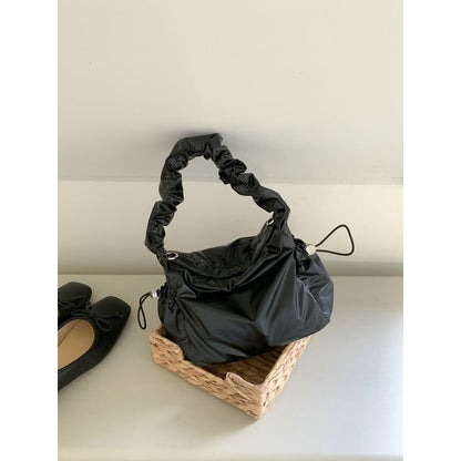 Shoulder Ruched Drawstring Bag