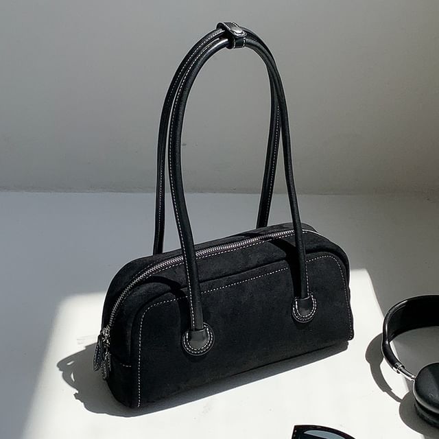 Faux Shoulder Bag Suede