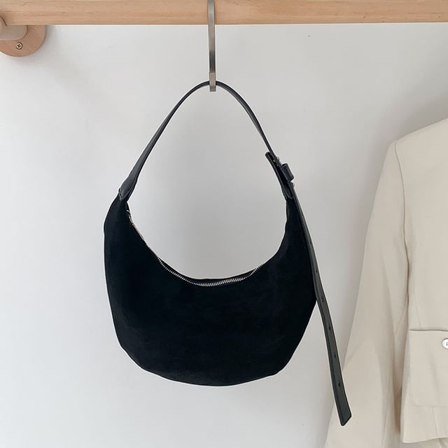 Faux Bag Shoulder Suede