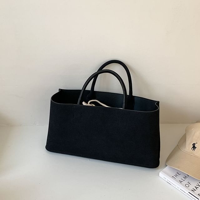 Tote Faux Bag Suede