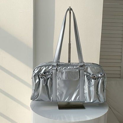 Multi-Pocket Bag Tote Drawstring