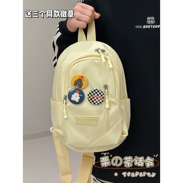 Plain Zip Sling Bag