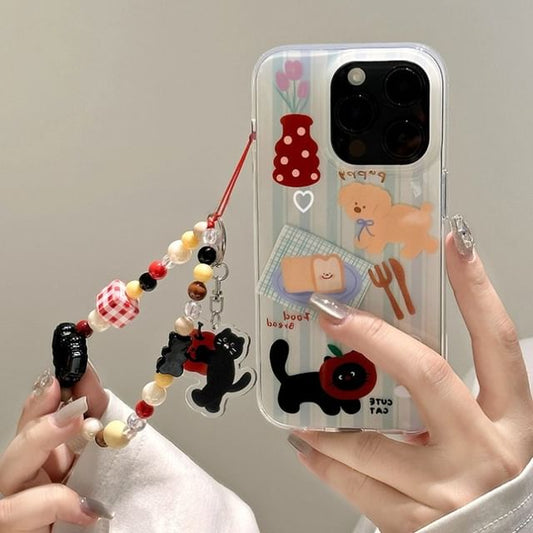 Case / Animal Strap Set Phone