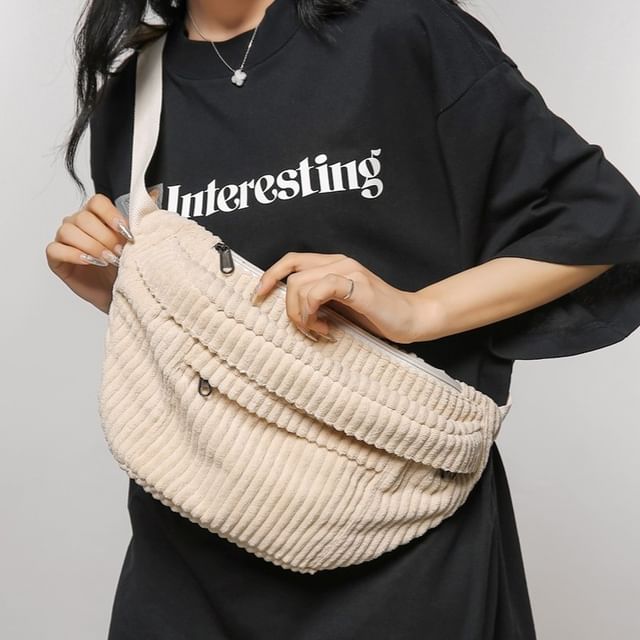 Plain Bag Belt Corduroy