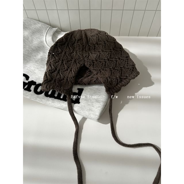 Plain Beanie Crochet Knit