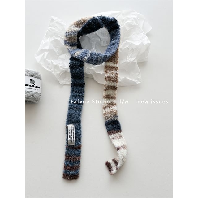 Gradient Scarf Skinny Knit