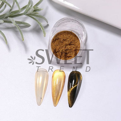 Cat Eye Powder Nail Art Decoration