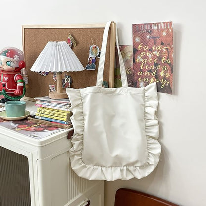 Ruffle Tote Bag