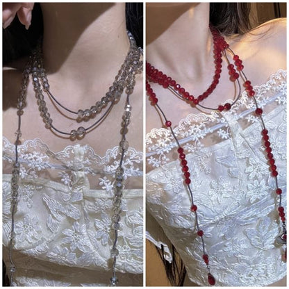 Necklace Layered Beaded