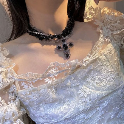 Cross Necklace Beaded