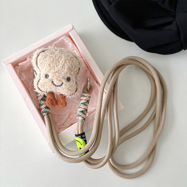 Cartoon On Clip Plush Lanyard Phone