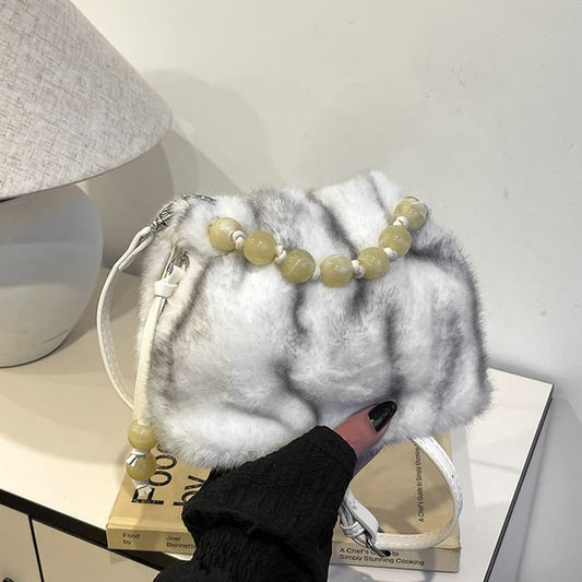 Crossbody Bag Fluffy Beaded
