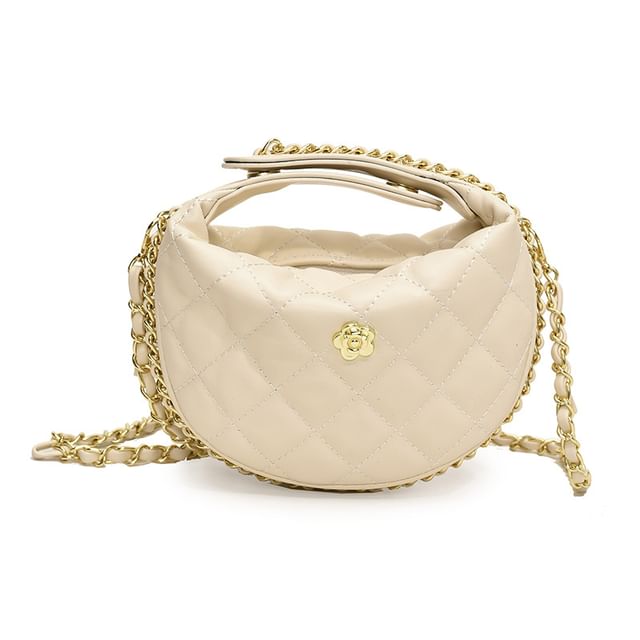 Bag Strap Faux Leather Chain Quilted Crossbody