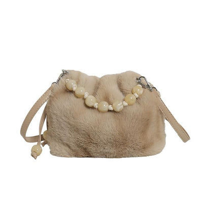 Crossbody Bag Fluffy Beaded