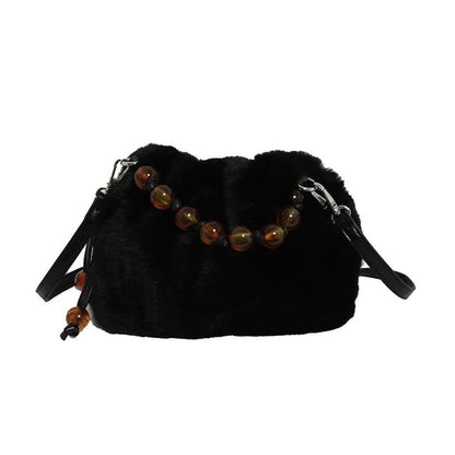 Crossbody Bag Fluffy Beaded