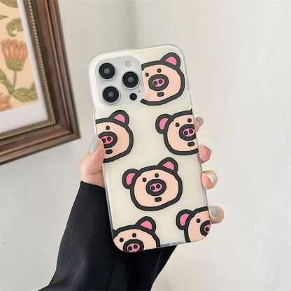 Pig Phone Case - iPhone 16 Pro Max / 16 Pro / 16 Plus / 16 / 15 Pro Max / 15 Pro / 15 Plus / 15 / 14 Pro Max / 14 Pro / 14 Plus / 14 / 13 Pro Max / 13 Pro / 13 / 13 Mini