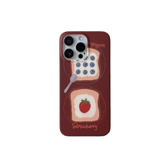 Toast Phone Case - iPhone 16 Pro Max / 16 Pro / 16 Plus / 16 / 15 Pro Max / 15 Pro / 15 Plus / 15 / 14 Pro Max / 14 Pro / 14 Plus / 14 / 13 Pro Max / 13 Pro / 13 / 13 Mini