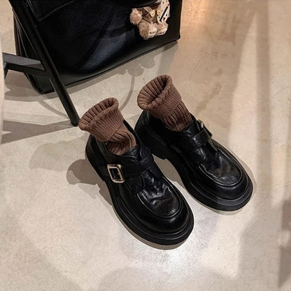 Platform Buckled Shoes