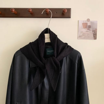 Wool Scarf Triangle Plain