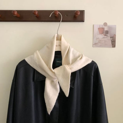 Wool Scarf Triangle Plain