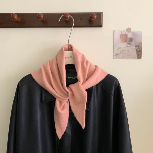 Wool Scarf Triangle Plain