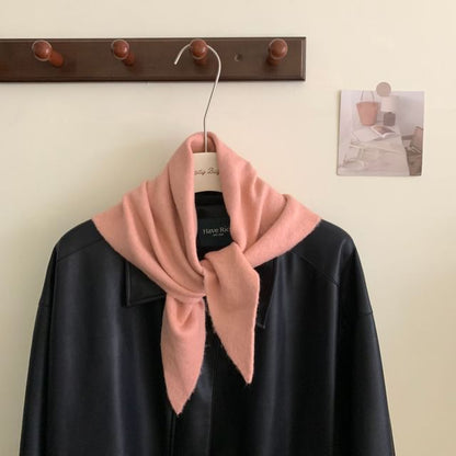 Wool Scarf Triangle Plain