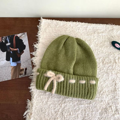 Bow Knit Beanie