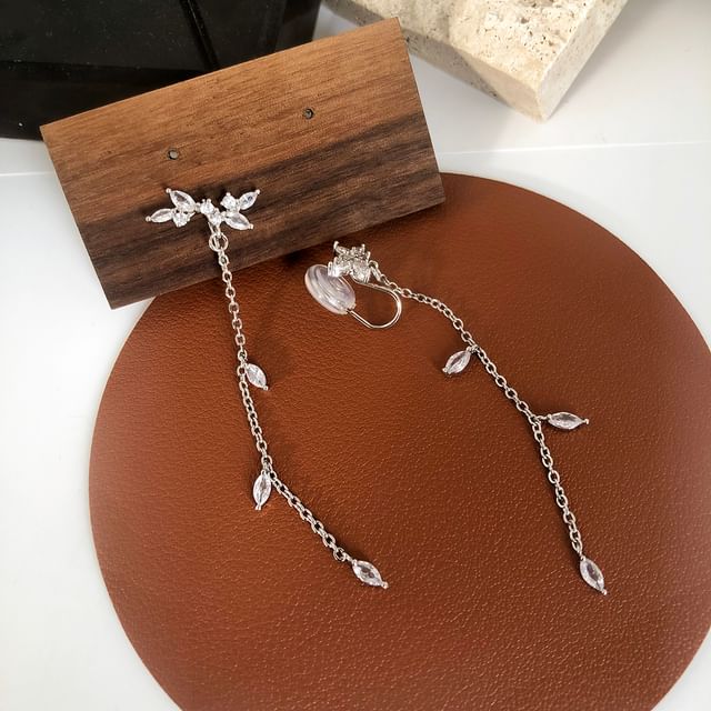 Earring Alloy Rhinestone Dangle