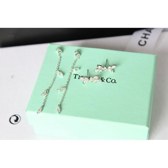 Earring Alloy Rhinestone Dangle